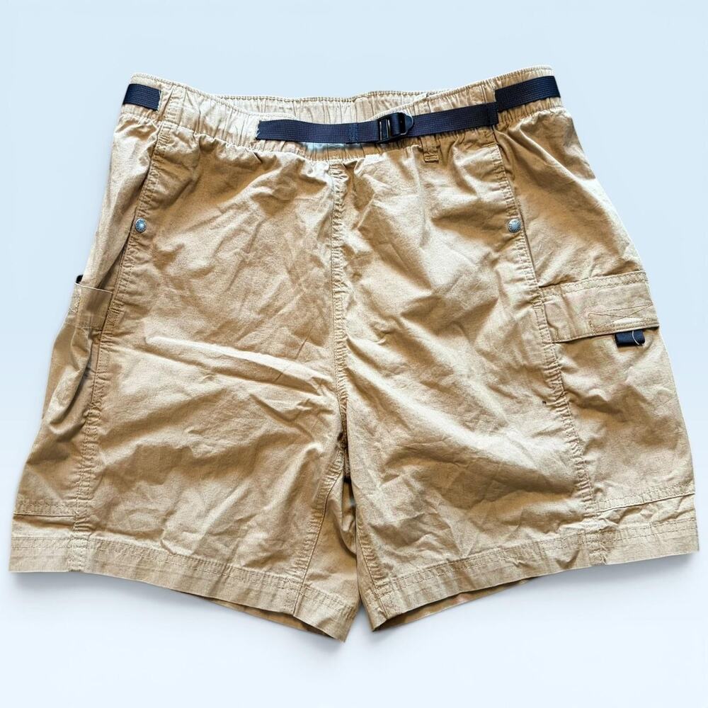 The North Face Shorts Mens 36 Brown Cargo Nylon Belted 7 Inseam Ripstop Utility